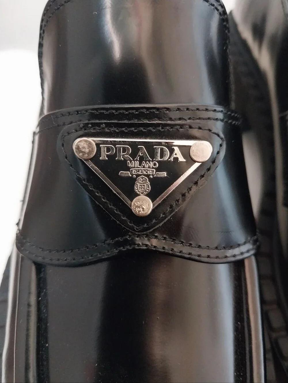 Prada Mens Black Loafers